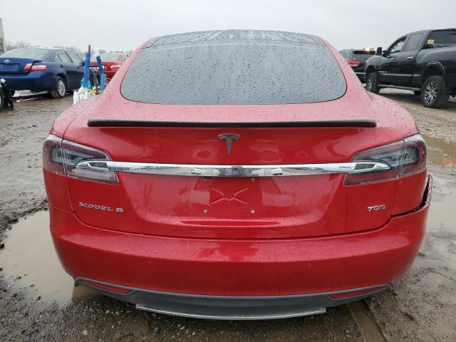 5YJSA1E26GF130253 - 2016 TESLA MODEL S RED photo 6