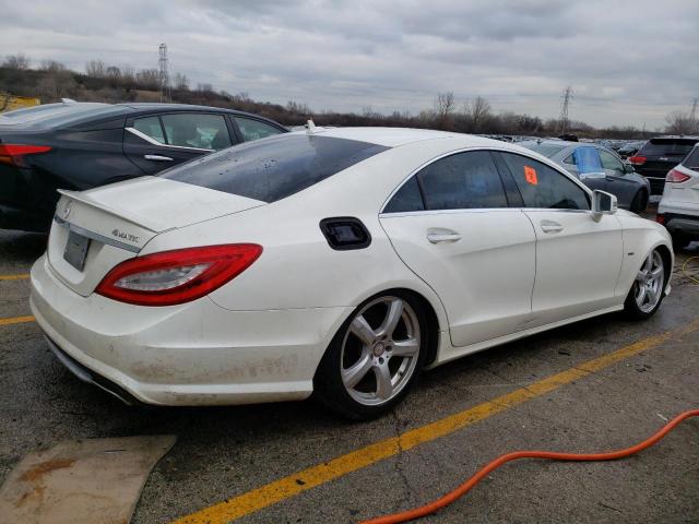 WDDLJ9BB6CA033697 - 2012 MERCEDES-BENZ CLS 550 4MATIC WHITE photo 3