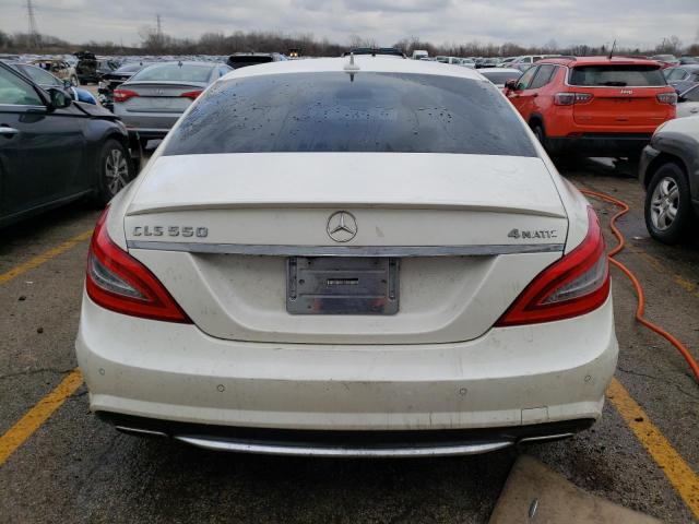 WDDLJ9BB6CA033697 - 2012 MERCEDES-BENZ CLS 550 4MATIC WHITE photo 6