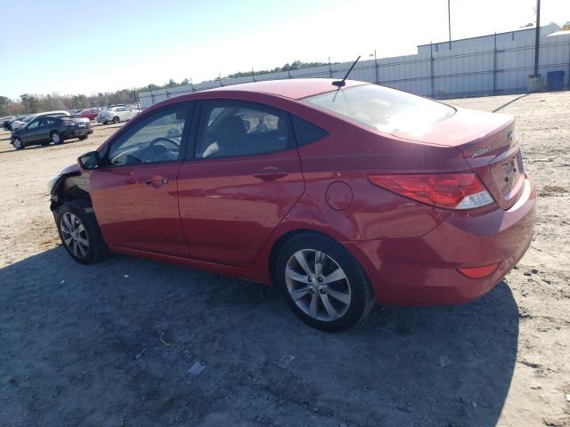 KMHCU4AE6DU461586 - 2013 HYUNDAI ACCENT GLS RED photo 2