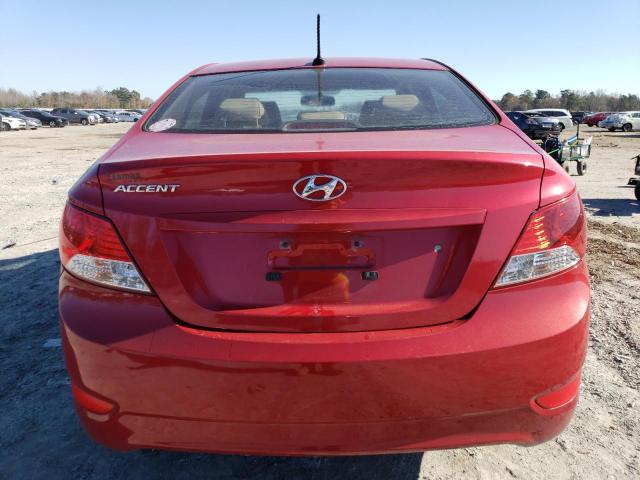 KMHCU4AE6DU461586 - 2013 HYUNDAI ACCENT GLS RED photo 6