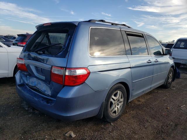 5FNRL38436B109330 - 2006 HONDA ODYSSEY EX BLUE photo 3