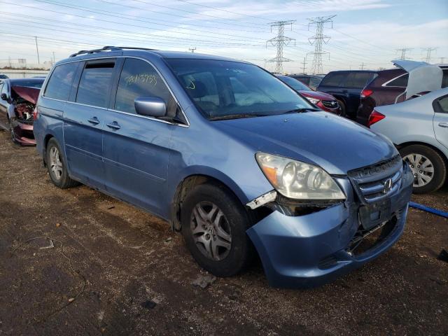 5FNRL38436B109330 - 2006 HONDA ODYSSEY EX BLUE photo 4