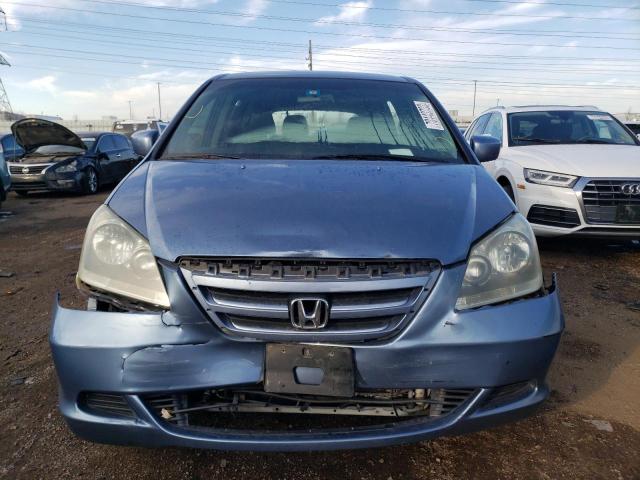 5FNRL38436B109330 - 2006 HONDA ODYSSEY EX BLUE photo 5