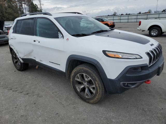 1C4PJMBS0FW757262 - 2015 JEEP CHEROKEE TRAILHAWK WHITE photo 4