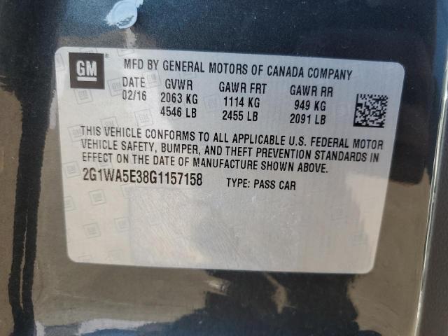 2G1WA5E38G1157158 - 2016 CHEVROLET IMPALA LIM LS GRAY photo 12