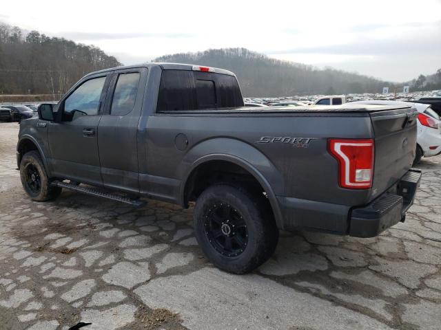 1FTFX1EF1GFD15647 - 2016 FORD F150 SUPER CAB GRAY photo 2