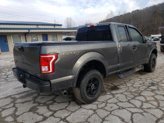 1FTFX1EF1GFD15647 - 2016 FORD F150 SUPER CAB GRAY photo 3