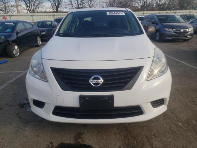 3N1CN7AP9EL810128 - 2014 NISSAN VERSA S WHITE photo 5