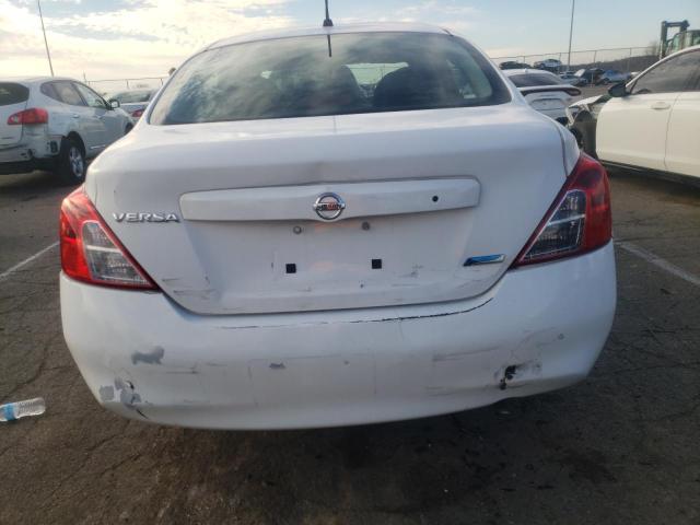 3N1CN7AP9EL810128 - 2014 NISSAN VERSA S WHITE photo 6