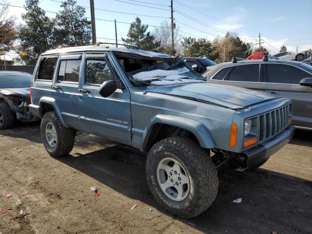 1J4FJ78S4WL201326 - 1998 JEEP CHEROKEE LIMITED BLUE photo 4