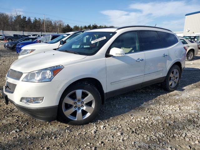 1GNKVLED0BJ194606 - 2011 CHEVROLET TRAVERSE LTZ WHITE photo 1