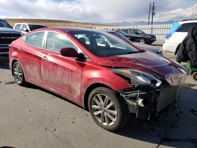 5NPDH4AE9GH755558 - 2016 HYUNDAI ELANTRA SE RED photo 4