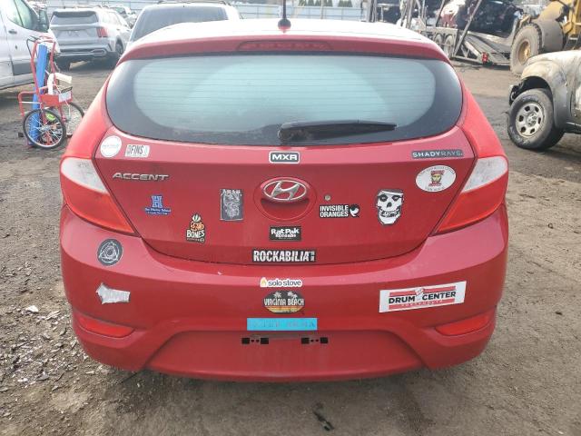 KMHCT5AE4HU300930 - 2017 HYUNDAI ACCENT SE RED photo 6