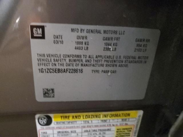 1G1ZC5EB8AF228616 - 2010 CHEVROLET MALIBU 1LT GRAY photo 13