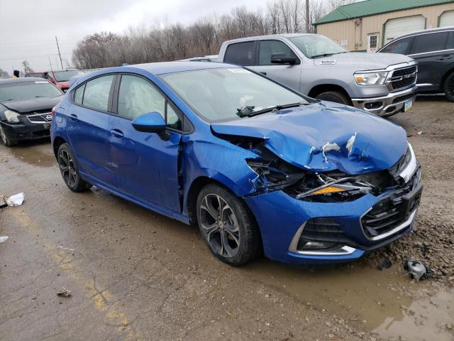 3G1BE6SMXKS598888 - 2019 CHEVROLET CRUZE LT BLUE photo 4