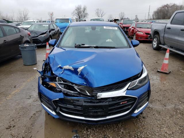 3G1BE6SMXKS598888 - 2019 CHEVROLET CRUZE LT BLUE photo 5