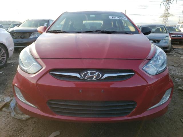 KMHCU4AEXCU240104 - 2012 HYUNDAI ACCENT GLS RED photo 5