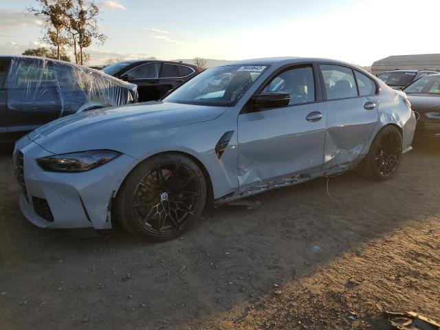 WBS43AY01PFN44056 - 2023 BMW M3 COMPETITION GRAY photo 1