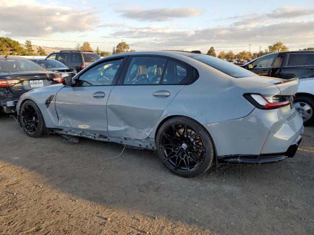 WBS43AY01PFN44056 - 2023 BMW M3 COMPETITION GRAY photo 2