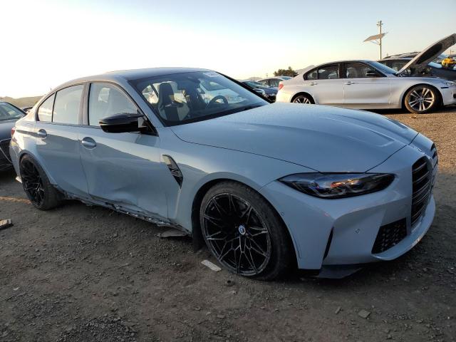 WBS43AY01PFN44056 - 2023 BMW M3 COMPETITION GRAY photo 4