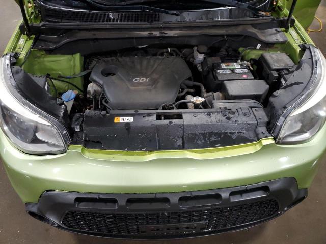 KNDJN2A26E7044956 - 2014 KIA SOUL GREEN photo 12