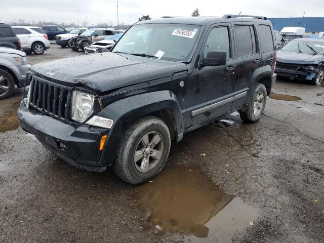 1C4PJMAK5CW131445 - 2012 JEEP LIBERTY SPORT BLACK photo 1