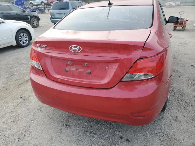 KMHCT4AE9EU617530 - 2014 HYUNDAI ACCENT GLS RED photo 6