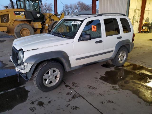 1J4GK48KX7W672803 - 2007 JEEP LIBERTY SPORT WHITE photo 1