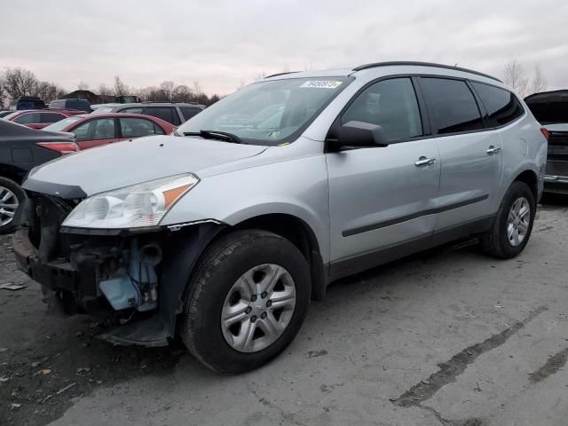 1GNKVFED3CJ374519 - 2012 CHEVROLET TRAVERSE LS SILVER photo 1