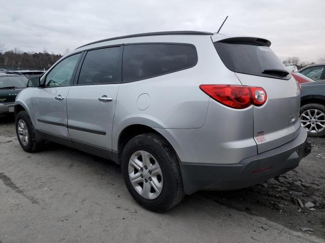 1GNKVFED3CJ374519 - 2012 CHEVROLET TRAVERSE LS SILVER photo 2