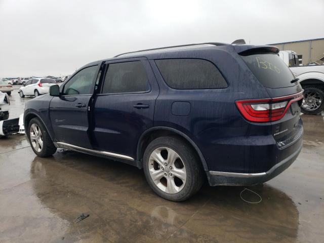 1C4RDHDG8EC382835 - 2014 DODGE DURANGO LIMITED BLUE photo 2