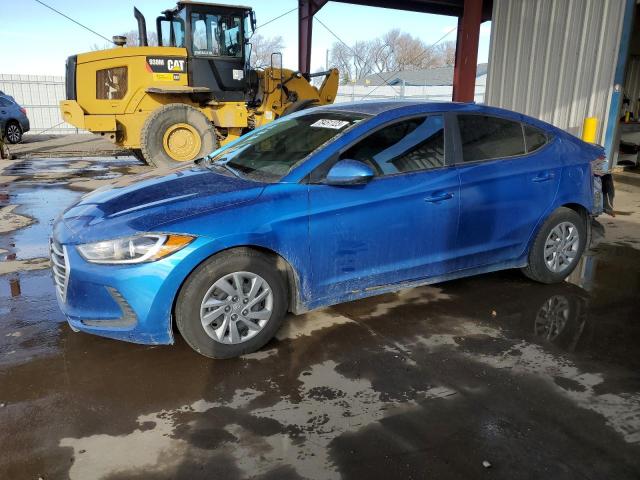 KMHD74LF7HU085892 - 2017 HYUNDAI ELANTRA SE BLUE photo 1