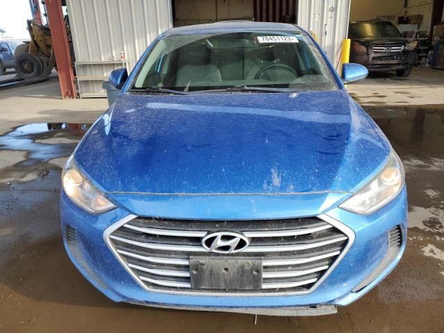 KMHD74LF7HU085892 - 2017 HYUNDAI ELANTRA SE BLUE photo 5