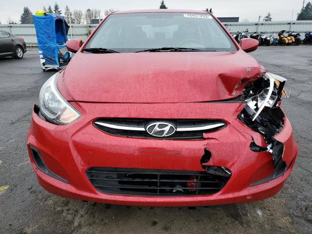 KMHCT4AE3FU868092 - 2015 HYUNDAI ACCENT GLS RED photo 5