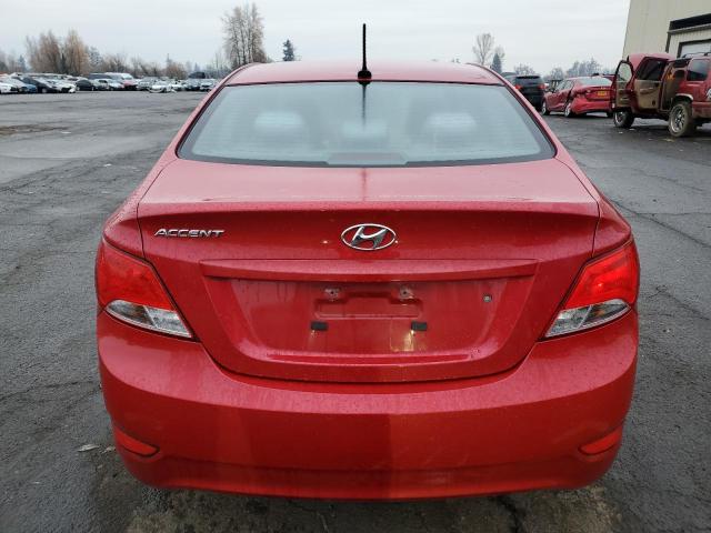 KMHCT4AE3FU868092 - 2015 HYUNDAI ACCENT GLS RED photo 6