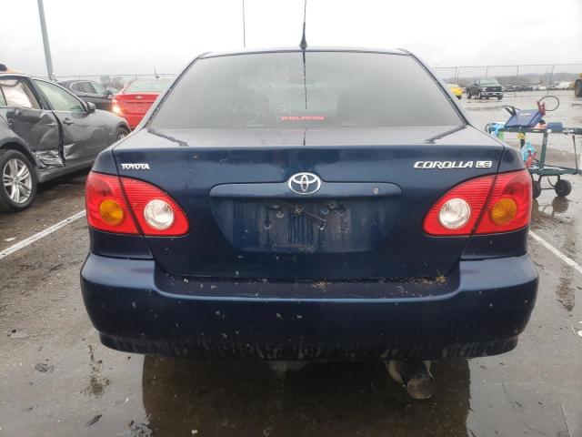 2T1BR32E33C103982 - 2003 TOYOTA COROLLA CE BLUE photo 6