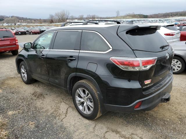 5TDJKRFH2ES045218 - 2014 TOYOTA HIGHLANDER XLE BLACK photo 2