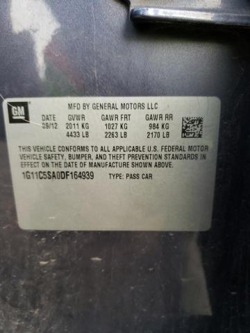 1G11C5SA0DF164939 - 2013 CHEVROLET MALIBU 1LT Көк фото 12