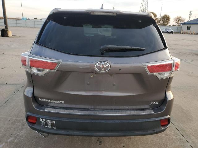 5TDKKRFH5FS039354 - 2015 TOYOTA HIGHLANDER XLE Boz foto 6