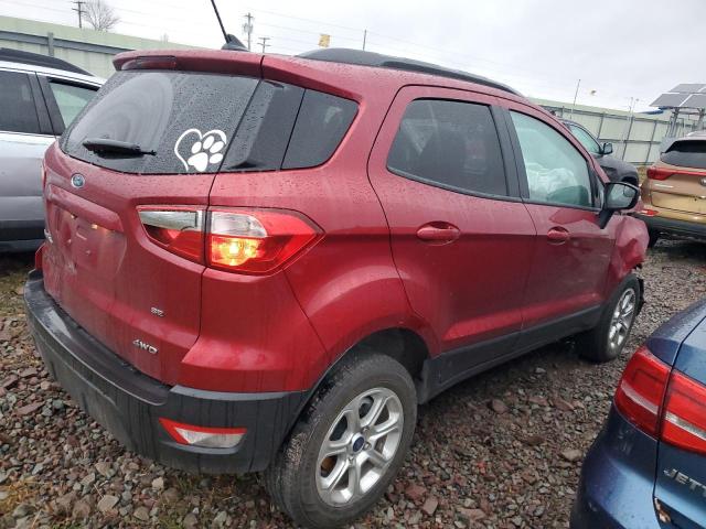 MAJ6S3GL0KC255941 - 2019 FORD ECOSPORT SE RED photo 3