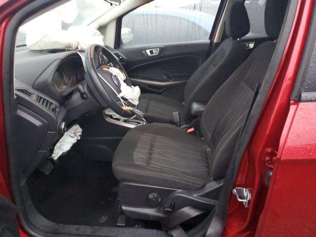 MAJ6S3GL0KC255941 - 2019 FORD ECOSPORT SE RED photo 7