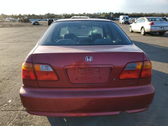 1HGEJ6673XL042263 - 1999 HONDA CIVIC LX RED photo 6