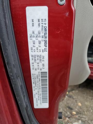 2C4RC1CG5DR684455 - 2013 CHRYSLER TOWN & COU TOURING L RED photo 13