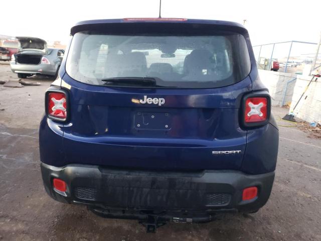 ZACCJAAHXHPF07949 - 2017 JEEP RENEGADE SPORT BLUE photo 6