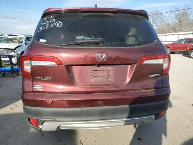 5FNYF6H31MB023118 - 2021 HONDA PILOT EX BURGUNDY photo 6