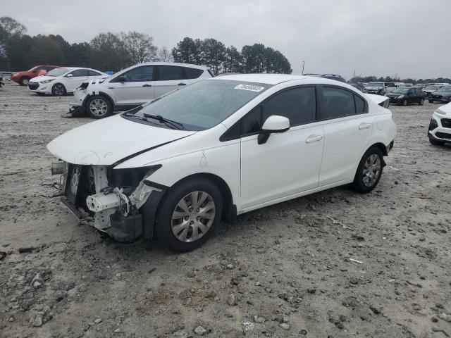 19XFB2F51CE074557 - 2012 HONDA CIVIC LX WHITE photo 1