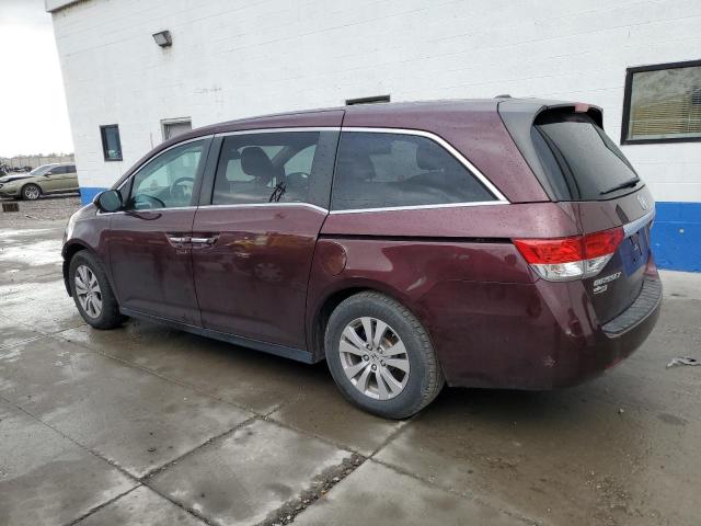 5FNRL5H64FB043917 - 2015 HONDA ODYSSEY EXL BURGUNDY photo 2