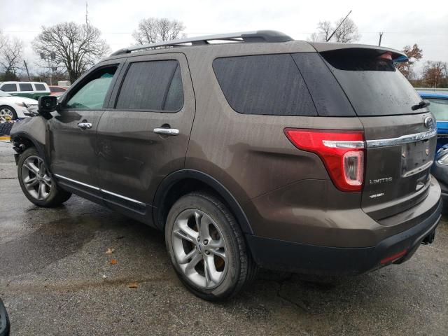 1FM5K8F80FGC69994 - 2015 FORD EXPLORER LIMITED BROWN photo 2