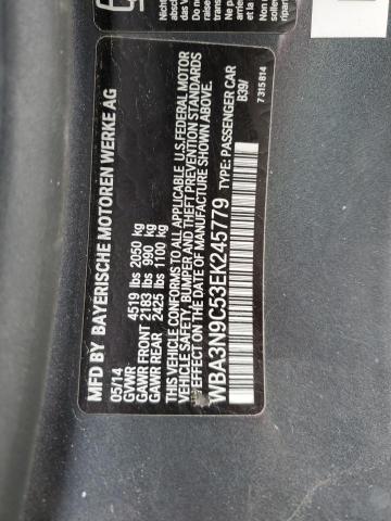 WBA3N9C53EK245779 - 2014 BMW 428 XI GRAY photo 12